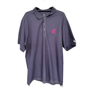 Tommy Bahama Washington State Cougars College Polo Short Sleeve Shirt Size XLT